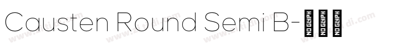 Causten Round Semi B字体转换